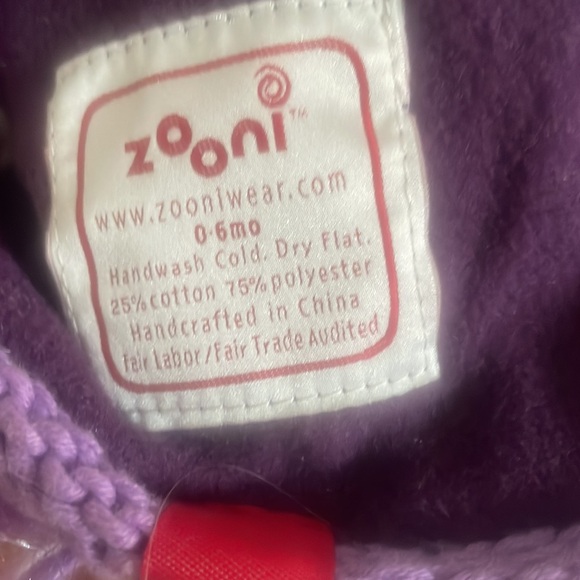 ZOONI Mop Top hat beanie  Purple Heart Reign - Picture 6 of 6